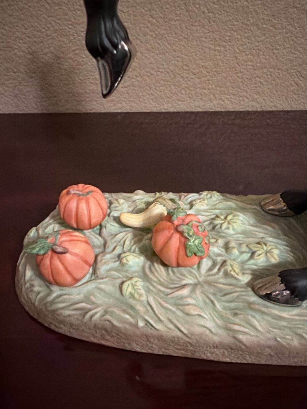 2002 Princeton Gallery Halloween Magic Unicorn Black Porcelain Figurine - No Box - Picture 16 of 17